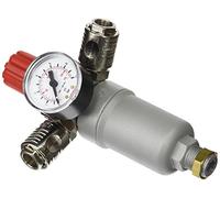 Cevik CA-950/1 - Accesorio De Neumatica Regulador de presion con manómetro, filtro,2 enchufes rápidos. 3/8"
