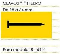 Cevik MCCLAVOT-50 - Clavos T Hierro Largo 50 mm. Caja de 1 Millar