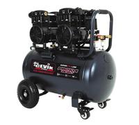 CEVIK PRO - CA-PRO104SILENT - Compresor Aire Silencioso - 68 dB - 100 litros - 4HP - Máx 9 Bar - 493 l/min - Sin Aceite - Dos Salidas de Aire - Compacto y Portátil - Compresor de Pintura y Neumática