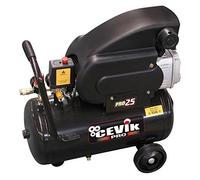 CEVIK PRO - CA-PRO25 - Compresor de Aire Monoblock - 92 dB - Capacidad 24 L - Motor de 2.5HP - Presión Máx 8 Bar - Caudal 195 l/min - Lubricación con Aceite - Ruedas para Transporte - Asa Ergonómica