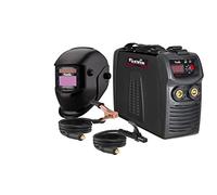 CEVIK PRO CE-BLACK170PLUS - Soldador Inverter MMA con Máscara de Soldadura y Portaelectrodo - 170A 40% 230V - Electrodos hasta 4mm - IGBT - Conectable a Generador - Máquina Soldar Compacta Profesional