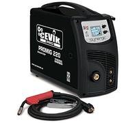 CEVIK PRO CE-PROMIG220 - Soldador Inverter FLUX/MIG/TIG/MMA - 220A 20% - 230V - Hilo hasta 1mm - Electrodos hasta 3.25mm - LCD - Incluye Antorcha MIG MT15, cable, pinza masa