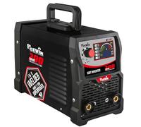 CEVIK PRO CE-SMART200 - Soldador Inverter MMA con Máscara de Soldadura y Portaelectrodo-200A 40% 230V -Electrodos hasta 5mm - Display LED - Conectable a Generador - Máquina Soldar Profesional Portátil