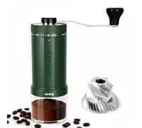 CEVING primer molinillo manual de gran capacidad 60g, 40 ajustes, verde