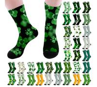 CEWIFO Calcetines divertidos para hombre y mujer, regalo de Irlanda, calcetines divertidos, tallas 39-44, calcetines de algodón para traje y uso diario, calcetines de Año Nuevo para la alegría de