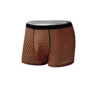 CEWIFO Calzoncillos suaves y transpirables para hombre con cintura media para una comodidad diaria y un ajuste óptimo en cada temporada, naranja, S
