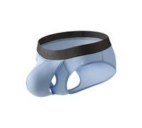 CEWIFO Ropa interior de moda para hombre triángulo espacio separado niños hombres exóticos Apparel, azul, M