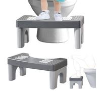 CEWROM Taburete de inodoro para adultos, taburete con masaje de pies, taburete para mejorar la postura del inodoro, ayuda con estreñimiento, hemorroides y síndrome del intestino irritable