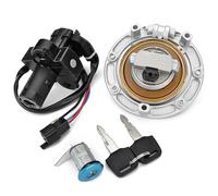 CEWSUIO Compatible con VFR400 NC30 1989 1990 1991 1992 Dispositivo De Encendido De Motocicletas Capa De Gas Capacitación De Encendido Cubierta De Llave De Llave 35100-MR8-027 Cerradura Encendido Moto