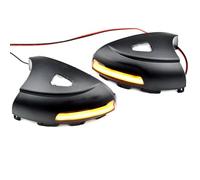 CEWSUIO Compatible con VW para Tiguan MK1 2008 2009 2010 2012 2013 2014 2015 2016 Luz De Señal De Giro del Espejo Retrovisor Lateral Izquierdo Y Derecho del Automóvil Luz señal Giro dinámica(Yellow)