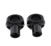 CEWSUIO Elevadores Manillar Moto Compatible con Sportster 883 1200 Motocicleta 32mm Manillar Elevador Barras Montaje Abrazadera Motocicleta Manillar Elevador Accesorios(Black)