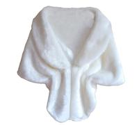 Cexiakong Bufanda de piel sintética para mujer, de los años 20, para boda, con estolas y envolturas, para bodas, con plumas artificiales, para invierno, chaqueta de boda, Wh2., Talla única