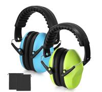 Cexovo Protector Oído para Niño 2 Piezas Protectores Auditivos Orejera con Diadema Ajustable Orejeras Aislantes Ruido Estudiar para Niños de 3 a 16 Años con 2 Bolsillos