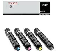 CEXV55 KCMY Pack 4 Cartuchos de Toner Compatible con Canon 2182C002 2183C002 2185C002 2185C002