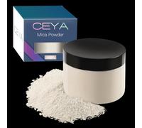 Ceya - Polvo de mica en polvo para resina epoxi, 150 g, color blanco perlado de diamante