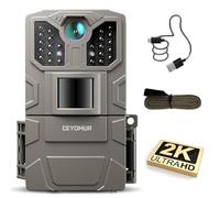 CEYOMUR Cámara de Caza 36MP 2K, Camara Fototrampeo Nocturna con LED IR 850nm y Sensor de Movimiento, Pantalla de 2" e Impermeable IP66 para Observación de Vida Silvestre y Monitoreo