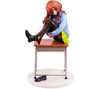 CEYONE Gotoubun No Hanayome -Nakano Miku- 1/8 La figura de anime puede cambiar las expresiones Personaje de dibujos animados lindo Modelo Colección Staue Juguetes Muñeca Decoración 19 cm / 7.4 pulgada