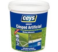 Ceys - Adhesivo Césped Artificial - Fácil Instalación - Aplicable en Húmedo - Goma, Caucho, PVC, Hormigón - Jardín y Bricolaje - Bote - 1Kg