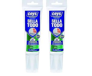 CEYS CE505558 Silicona SELLATODO 125, TUBO BLANCO 125 ML (Paquete de 2)