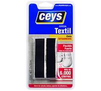 Ceys - Cremallera textil color negro - Resiste el lavado, secado y planchado - 2x35cm