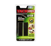 CEYS Cinta Crick Alta resistencia Negro 4 tiras 7 cm x 25 mm