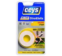 Cinta aislante eléctrico color blanco 1,5 m x 19 mm Ceys 507802