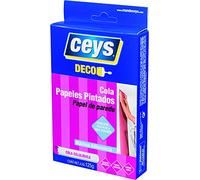 Ceys - Cola Papel Pintado - Máxima adherencia - Para vinilos, textiles y muy pesados - Cola celulósica - Transparente - 125GR