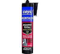 Ceys - Montack Adhesivo de montaje - Máximo Tack 500kg - Color Marrón - Cartucho 450GR