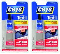 Ceys - Pegamento Textil - Adhesivo específico tejidos - Textilceys - Blister 30 ML (Paquete de 2)
