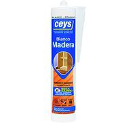 CEYS Sellador acrílico para madera Blanco – Secado rápido – No se agrieta – Cartucho 280 ml