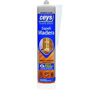 Ceys - Sellador acrílico madera Gris claro - Seca rápido - No se agrieta - Cartucho 280 ML