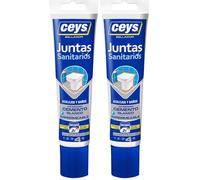 Ceys - Sellador para Juntas baños y azulejos - Color Blanco - Sella y repara - 125ML (Paquete de 2)