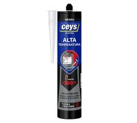 Ceys Silicona Alta Temperatura Negro 280ml - Sellado Perfecto