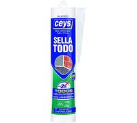 Ceys - Silicona Sellatodo multiusos - Secado xpress - Protección antimoho - Blanco - 280 G