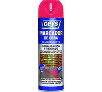 ceys - Spray marcador para obra - Color rojo - 500ML