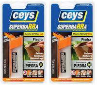 Ceys - Super Barra para piedra - Rellena Repara y Reconstruye - Masilla arregla todo (Paquete de 2)