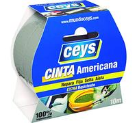 Cinta americana plata 10m x 50mm Ceys 507602