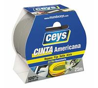 Ceys - Tackceys - Cinta Americana Plata - Rollo 25 X 50