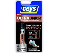 Ceys - Ultraunick pegamente instantaneo - Adhesivo universal instantaneo - Ultra resistente - Pega todo tipo de materiales - 3GR