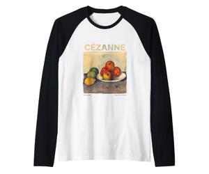 Cézanne Bodegón Manzanas Pintura Clásica Arte Gráfico Camiseta Manga Raglan