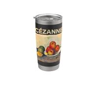 Cézanne Bodegón Manzanas Pintura Clásica Arte Gráfico Vaso térmico de acero inoxidable de doble pared