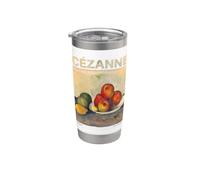 Cézanne Bodegón Manzanas Pintura Clásica Arte Gráfico Vaso térmico de acero inoxidable de doble pared