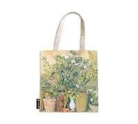 Cezanne's Terracotta Pots and Flowers Canvas Bag