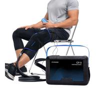CF-3 Pro Máquina de terapia de frío, sistema de terapia de hielo de gran capacidad de 16.8 cuartos de galón para cobertura completa de rodilla y hombro, sistema de recuperación programable para ACL