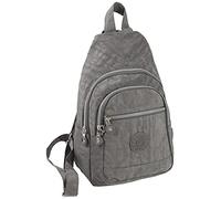 CF CATTERFELD - Mochila urbana para mujer de nailon, muy ligera, deportiva ocio bicicleta deportes senderismo - gris