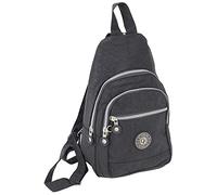 CF CATTERFELD - Mochila urbana para mujer de nailon, muy ligera, deportiva ocio bicicleta deportes senderismo - negro