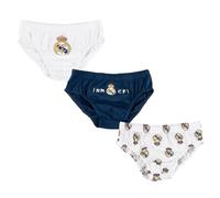 CF REAL MADRID Calzoncillos para Niño, Ropa Interior Infantil Calzoncillos Estilo Slip Pack de 3 Calzoncillos, Talla 2/3 Años
