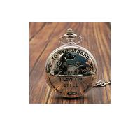 (CF1313) Nuevo diseño para mi amor, reloj de bolsillo de cuarzo, collar, cadena, reloj de bolsillo, para hombres,
