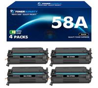 CF258A 58A - Cartucho de tóner negro M428fdw M404n compatible con HP 58A CF258A 58X CF258X para HP Laserjet Pro MFP M428fdn M428dw Pro M404n M404dn M404dw M404 tinta de impresora con chip, paquete de