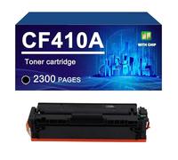 CF410A CF411A CF412A CF413A Cartucho De Tóner Compatible para HP Color LaserJet Pro MFP M477fdw M477fnw M452dn M452nw M452dw, Páginas 2300/ 2200,Black-1 Pack